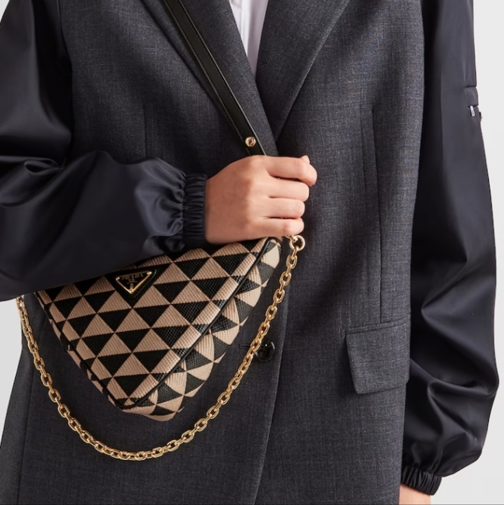PRADA Embroidered Jacquard Bag - Picture 13 of 17